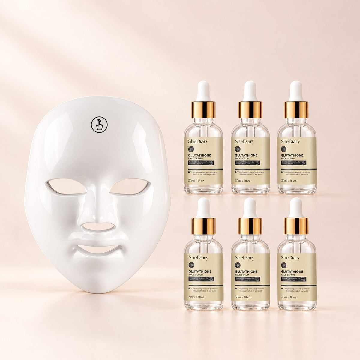Glow+ set — mask + 6 serums